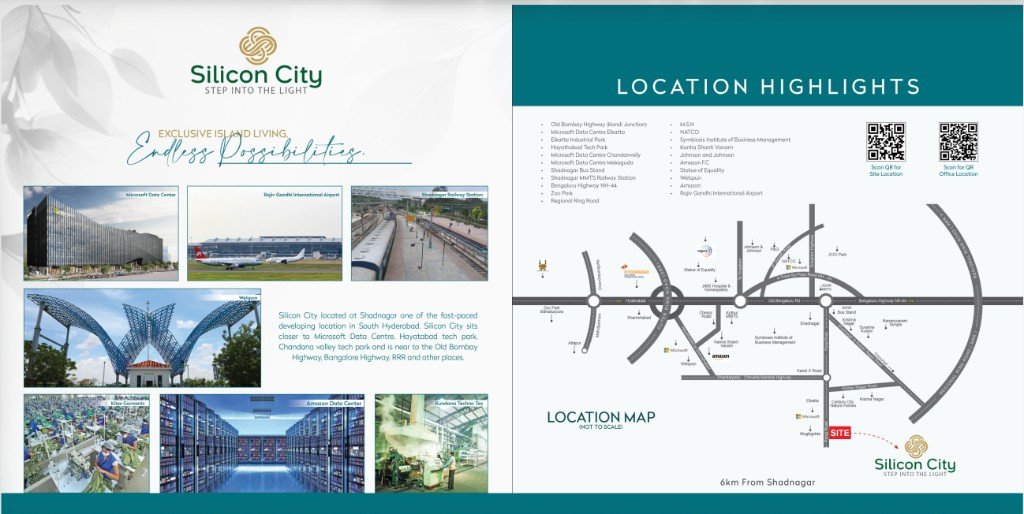 Location highlights and map